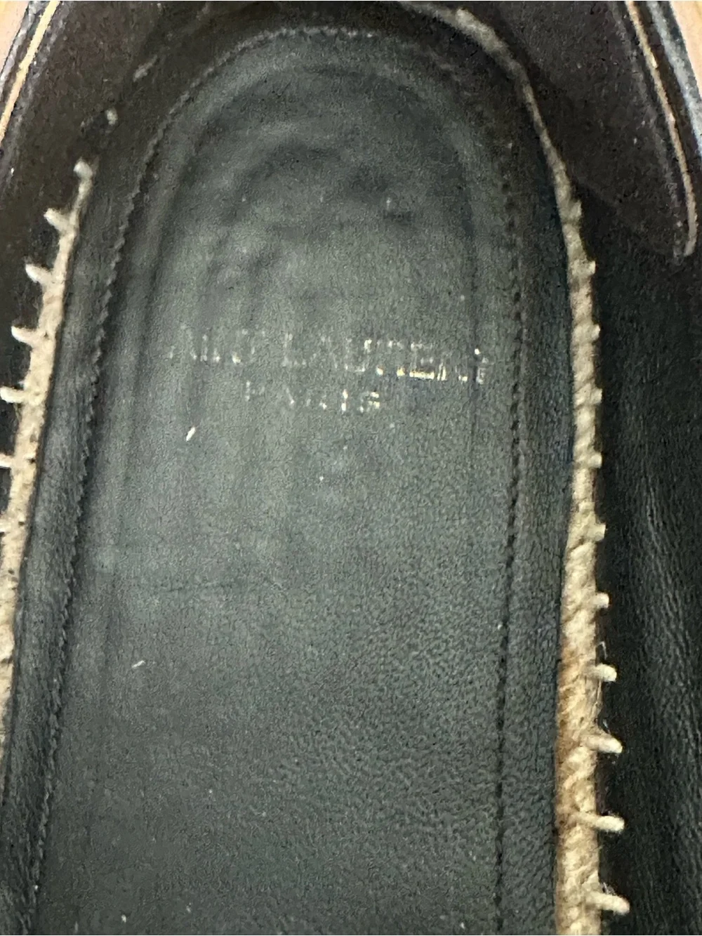 Saint Laurent Blush Pink Leather Espadrilles